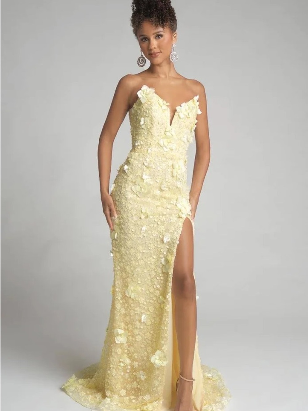 Portia & Scarlett PS26019 Yellow Gown size 2